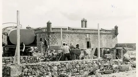 Obras en el Castillo de San Jos&eacute;1, Rafael &Aacute;ngel Dom&iacute;nguez, 1976