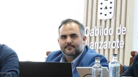 Samuel Mart&iacute;n en un encuentro en el Cabildo