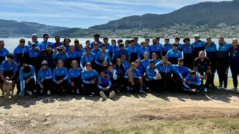 Delegaci&oacute;n de los marlines en la copa de Espa&ntilde;a de kayak de mar.