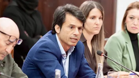 Marcos Bergaz con parte del grupo municipal socialista.