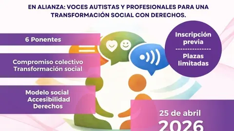 Cartel del III Congreso de Autismo centrado en derechos, neurodiversidad y transformaci&oacute;n social.