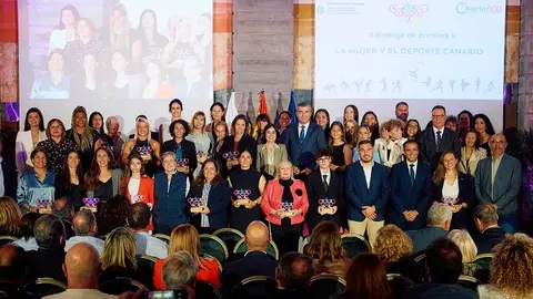 FOTO. Imagen de archivo de la segunda Gala de la Mujer y el Deporte Canario celebrada el a&ntilde;o pasado en Las Palmas de Gran Canaria
