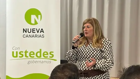 Belén Machín, secretaria general del Comité Local de Teguise.