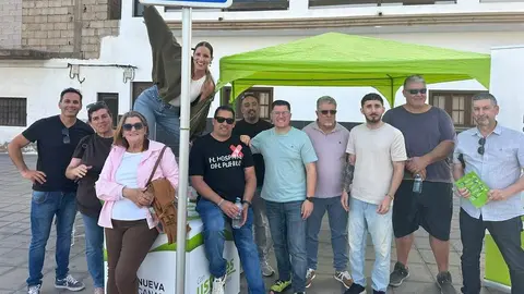 parte de los militantes de NC-BC en Argana Alta