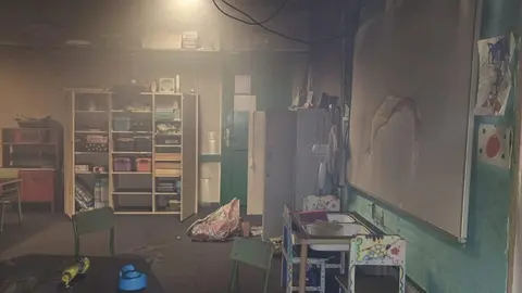 Im&aacute;genes incendio CEIP Los Geranios.