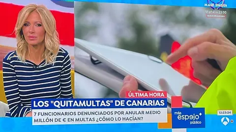 Pantallazo del momento en el que la periodista Susana Grisso abord&oacute; el asunto.