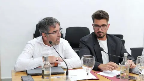 Los concejales del PP durante el pleno de este jueves