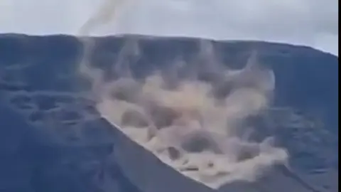 Imagen del desprendimiento en la zona del Risco de Famara.