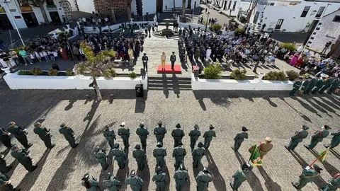Celebraci&oacute;n del aniversario de la Guardia Civil en Teguise.