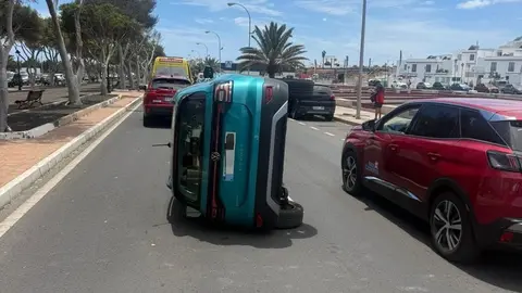 Imagen del accidente de este mi&eacute;rcoles