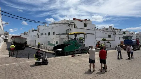 Obras del Ayuntamiento de Arrecife en Valterra.