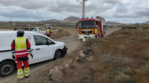 Instante de la actuaci&oacute;n de los bomberos
