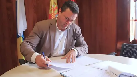 &Oacute;scar Noda, alcalde de Yaiza.
