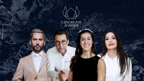 Cartel promocional de Cangrejos albinos.