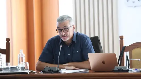 Marci Acu&ntilde;a en el Pleno del Cabildo.