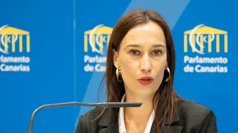 Nira Fierro en una comparecencia ante los medios.