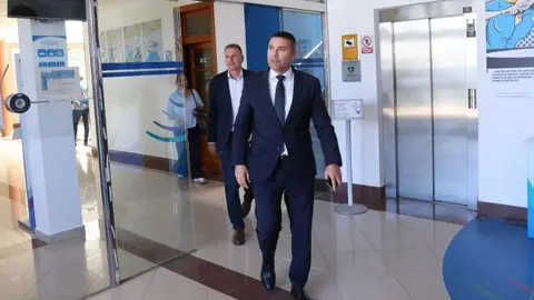 Oswaldo Betancort y Domingo Cejas en la toma de Posesi&oacute;n Gesti&oacute;n Ciclo Integral del Agua.