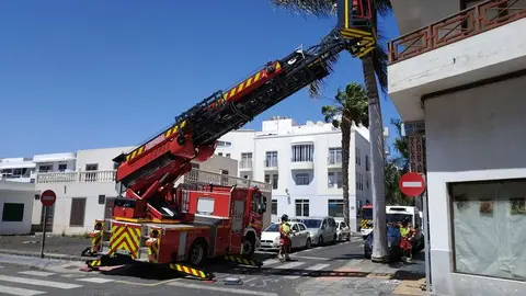 Imagen del lugar en el que cayeron los cascotes