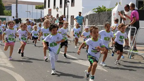 Imagen de los prebenjamines que participaron en la bonita prueba