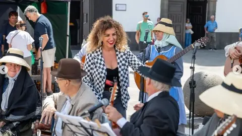 Eli Merino en la actividad !Arrecife, Qu&eacute; bien me sabe!.