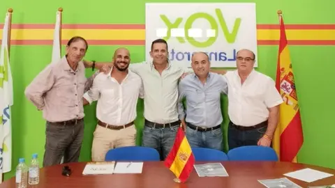 El nuevo equipo que dirigir&aacute; VOX en Lanzarote con Yonatan Arrocha en el centro