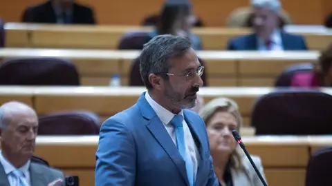 Pedro San Gin&eacute;s en el Senado.