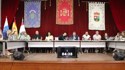 Imagen de Carmen Guadalupe en el &uacute;ltimo pleno celebrado en Yaiza.