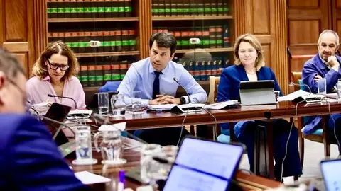 Marcos Bergaz (PSOE) en comisi&oacute;n parlamentaria de Pol&iacute;tica Territorial y Aguas.