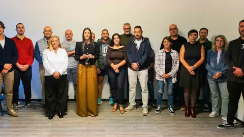 Imagen de los integrantes del Comit&eacute; Local de Coalici&oacute;n Canaria en Har&iacute;a