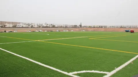 Campo de f&uacute;tbol de Playa Blanca.
