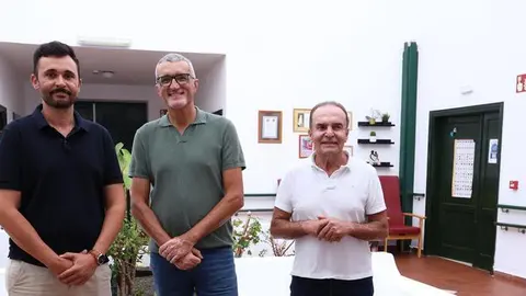 Marci Acu&ntilde;a y Jes&uacute;s Mach&iacute;n en la  Residencia de Tinajo .