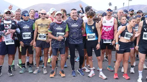 Yerove Rodríguez y Aroa Merino, ganadores de la Lanzarote Wine Run 2025