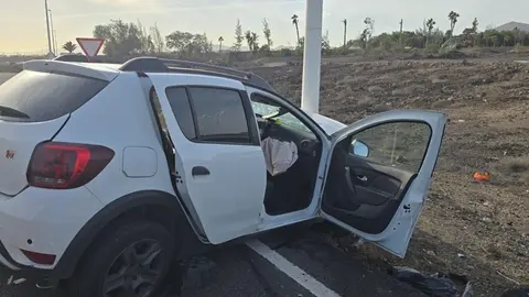 Trasladan al Hospital a cuatro personas, dos de ellas en estado grave, tras un accidente en la LZ-40