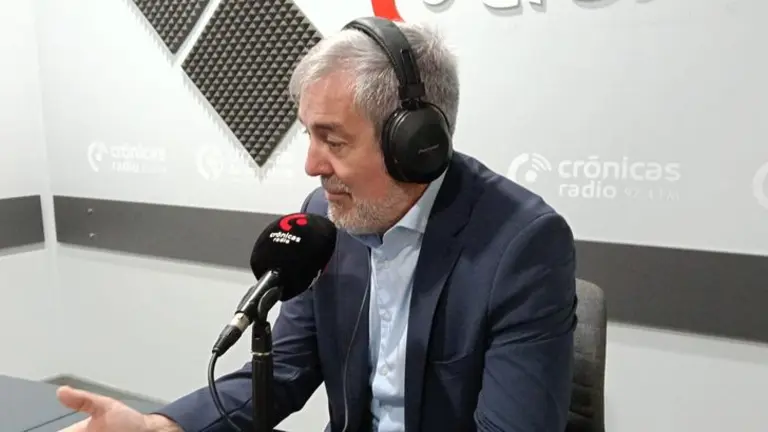 Fernando Clavijo en el programa "A Buena Hora" de Cr&oacute;nicas Radio.