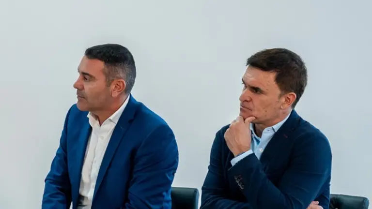 Oswaldo Betancort y Héctor Fernández en la Rueda de Prensa Balance WTM 2025.