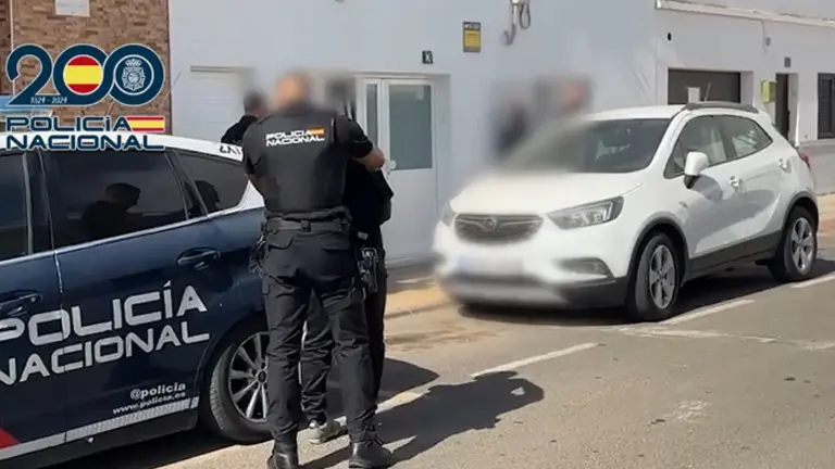 Detención realizada por la Policía Nacional.