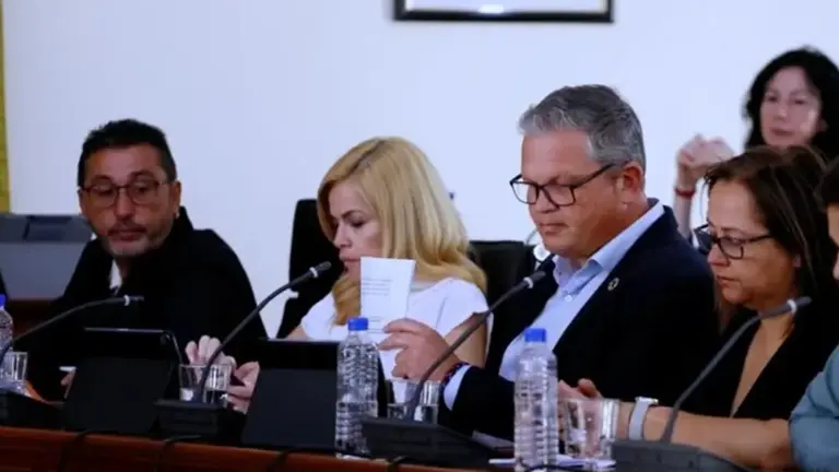Imagen de archivo de los concejales del PSOE durante un pleno en Arrecife.