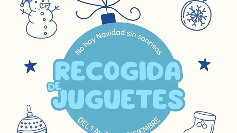 Cartel promocional de la campaña de recogida de juguetes de las Nuevas Generaciones del PP.