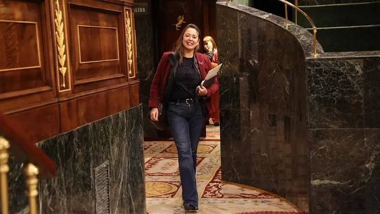 María Dolores Corujo en el Congreso de los Diputados.