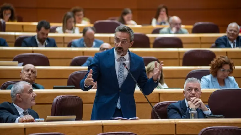 Pedro San Gin&eacute;s en el Senado.