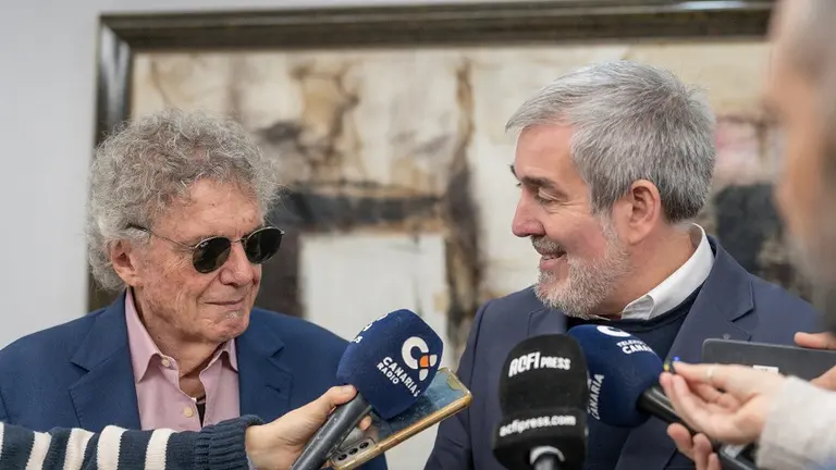 Braulio este jueves con Fernando Clavijo.