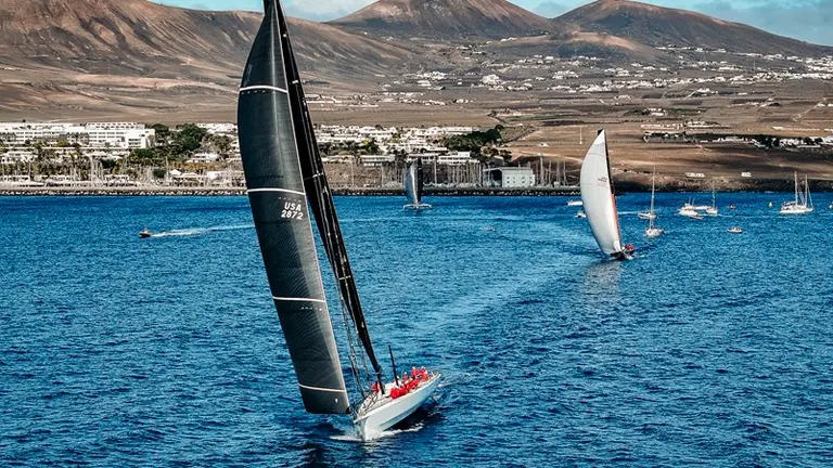 Imagen de regata de la RORC Transatlantic Race.