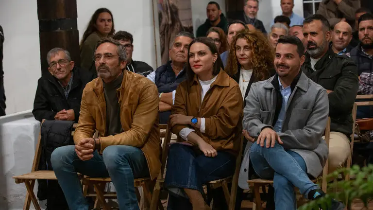 Migdalia Machín junto a Pedro San Ginés y David Toledo.