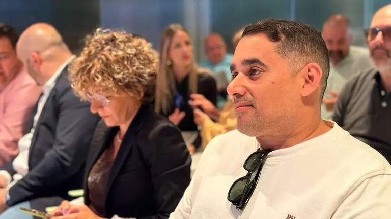 Yone Caraballo en un encuentro de NC en Gran Canaria 