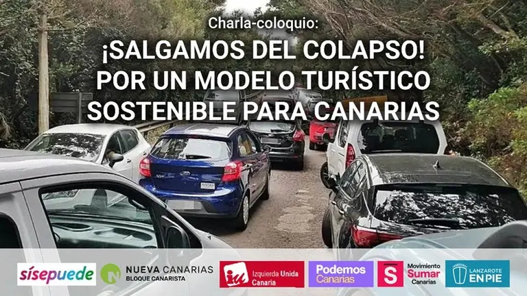 Cartel del evento de las fuerzas de izquierda canaria.