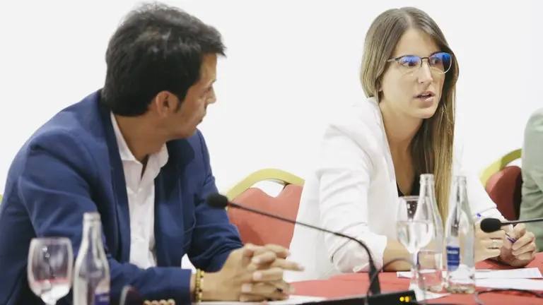 Jenifer Galán (PSOE) durante un pleno en Teguise y La Graciosa.
