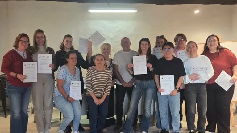 Alumnos del Cursos A2 de San Bartolom&eacute;.