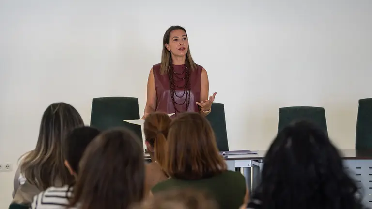Maite Corujo durante un evento del Ayuntamiento de Arrecife 