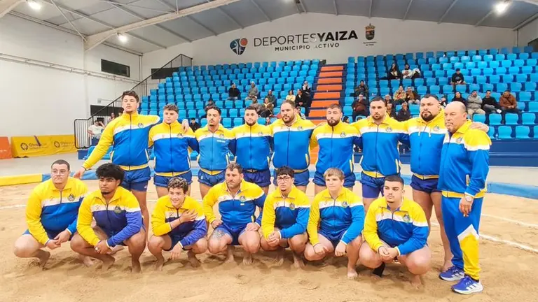 Alineaci&oacute;n del Yaiza que logr&oacute; los tres primeros puntos