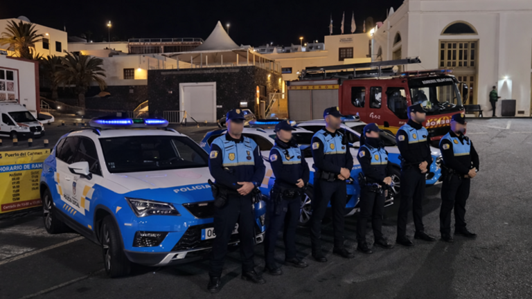 Polic&iacute;a Local de T&iacute;as en el Varadero.